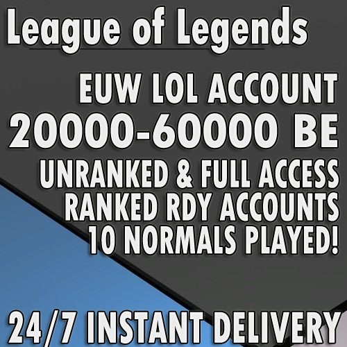 League legends euw - league, account